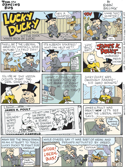 Tom the Dancing Bug on Saturday November 11, 2006 Comic Strip