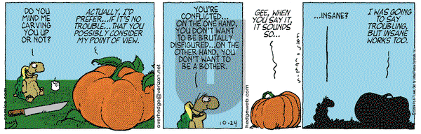 Over the Hedge on Tuesday October 31, 2006 Comic Strip