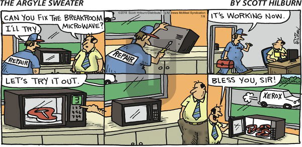 The Argyle Sweater on Sunday July 8, 2018 Comic Strip