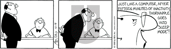 The Born Loser on Monday October 18, 1999 Comic Strip
