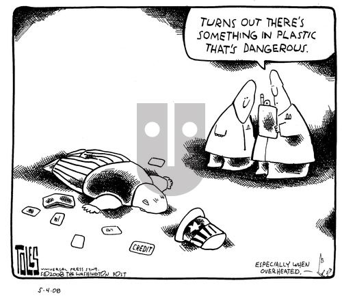 Tom Toles on Sunday May 4, 2008 Comic Strip
