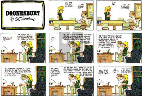 Doonesbury on Friday May 22, 1987 Comic Strip