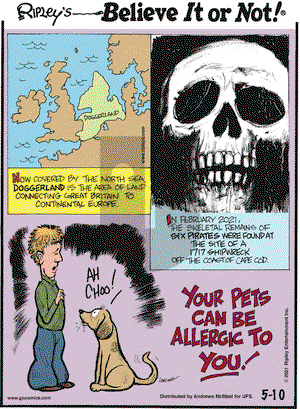 Ripley's Believe It or Not on Monday May 10, 2021 Comic Strip