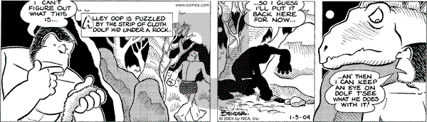 Alley Oop on Monday January 5, 2004 Comic Strip