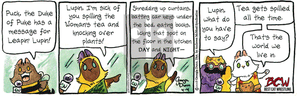 Breaking Cat News on Wednesday April 4, 2018 Comic Strip