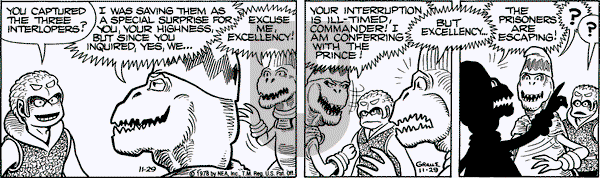 Alley Oop on Wednesday November 29, 1978 Comic Strip