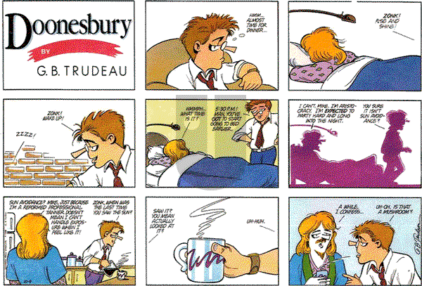 Doonesbury on Sunday October 9, 1988 Comic Strip