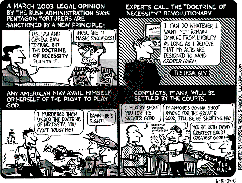 Ted Rall on Monday June 14, 2004 Comic Strip