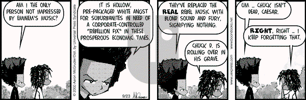 The Boondocks on Tuesday April 26, 2011 Comic Strip