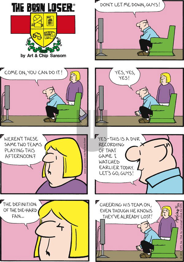 The Born Loser on Sunday May 22, 2016 Comic Strip