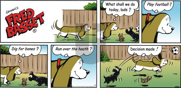 Fred Basset on Sunday March 6, 2016 Comic Strip