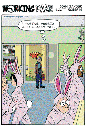 Working Daze on Wednesday August 12, 2009 Comic Strip