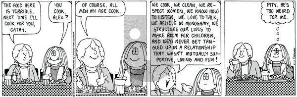 Cathy Classics on Tuesday February 15, 1994 Comic Strip