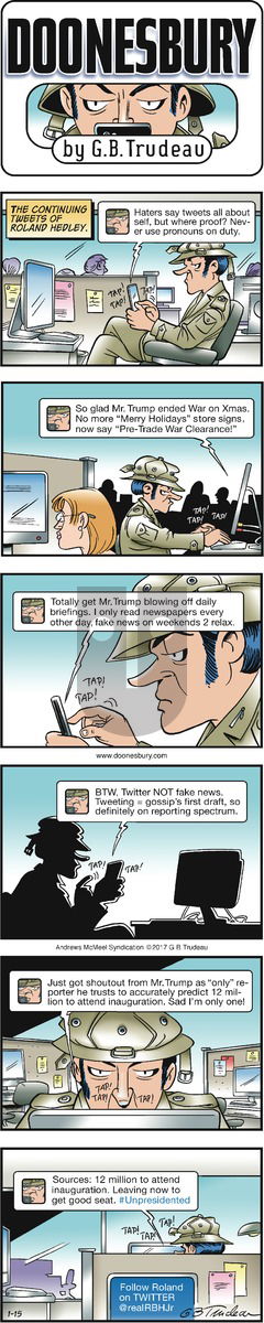Doonesbury on Sunday January 15, 2017 Comic Strip