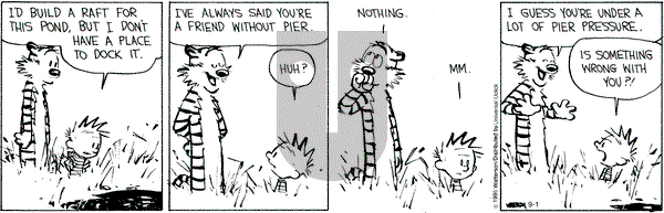 Calvin and Hobbes on Tuesday September 1, 2015 Comic Strip