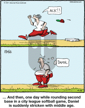 In the Bleachers on Saturday September 22, 2001 Comic Strip