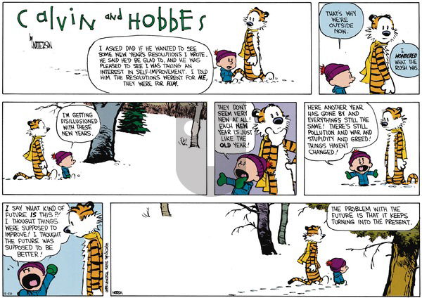 Calvin and Hobbes on Sunday December 28, 2014 Comic Strip