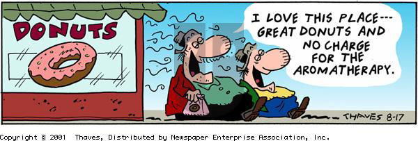 Frank and Ernest on Friday August 17, 2001 Comic Strip