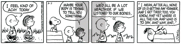 Peanuts on Friday March 7, 1986 Comic Strip