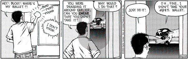 Get Fuzzy on Friday July 7, 2000 Comic Strip