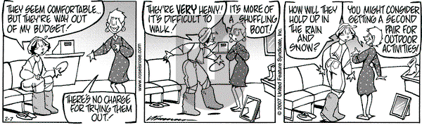 Rose is Rose on Wednesday February 7, 2007 Comic Strip