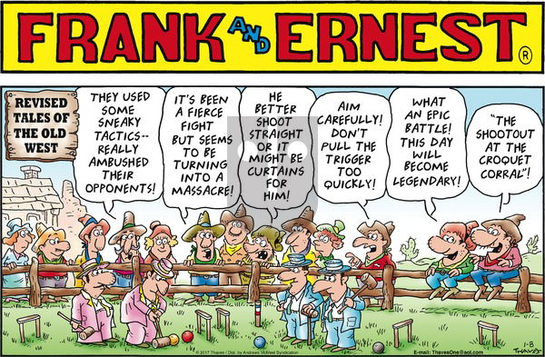 Frank and Ernest on Sunday January 8, 2017 Comic Strip