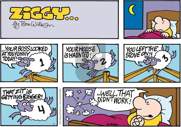 Ziggy on Sunday March 7, 2021 Comic Strip