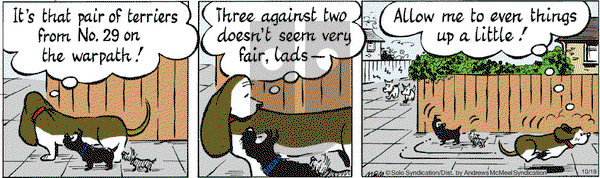 Fred Basset on Friday October 19, 2018 Comic Strip
