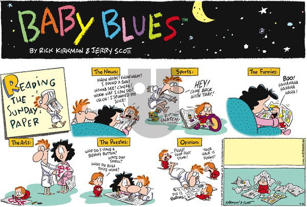 Baby Blues on Sunday September 29, 1996 Comic Strip