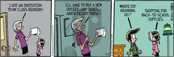 Grand Avenue on Saturday September 5, 2015 Comic Strip