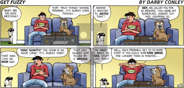 Get Fuzzy on Tuesday July 24, 2001 Comic Strip