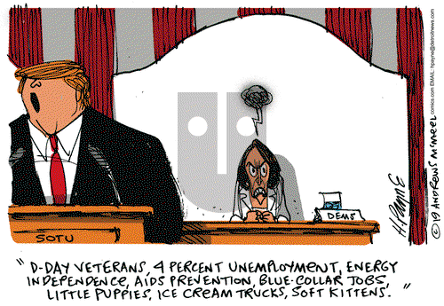 Henry Payne on Friday February 8, 2019 Comic Strip