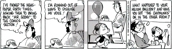 Rose is Rose on Saturday October 6, 1990 Comic Strip