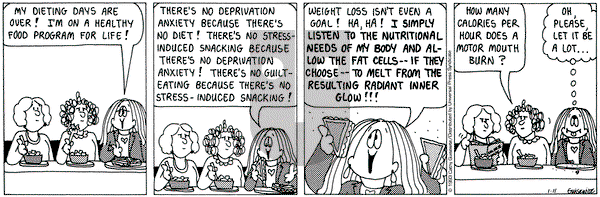 Cathy Classics on Monday January 11, 1993 Comic Strip