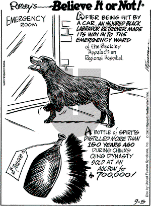 Ripley's Believe It or Not on Friday September 5, 2003 Comic Strip