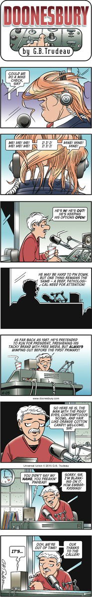Doonesbury on Sunday April 5, 2015 Comic Strip