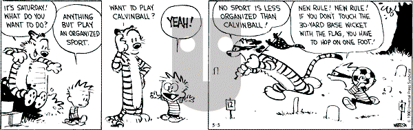 Calvin and Hobbes - Saturday May 5, 1990 Comic Strip