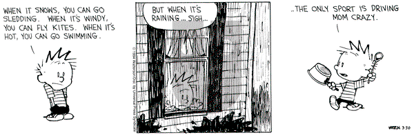Calvin and Hobbes on Wednesday March 30, 1994 Comic Strip