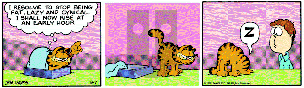 Garfield on Tuesday September 7, 1982 Comic Strip
