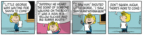 Peanuts on Friday December 19, 2025 Comic Strip
