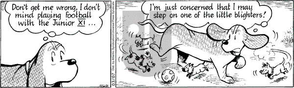 Fred Basset on Saturday March 7, 2009 Comic Strip