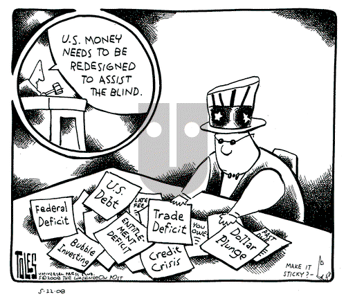 Tom Toles on Thursday May 22, 2008 Comic Strip