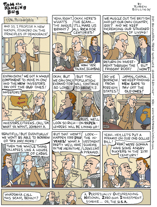 Tom the Dancing Bug on Saturday January 10, 2009 Comic Strip