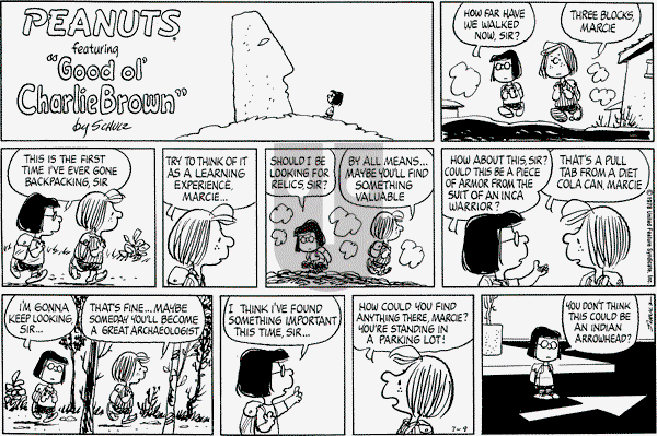 Peanuts - Sunday July 9, 1978 Comic Strip
