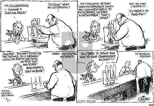 Pat Oliphant on Tuesday April 22, 2008 Comic Strip