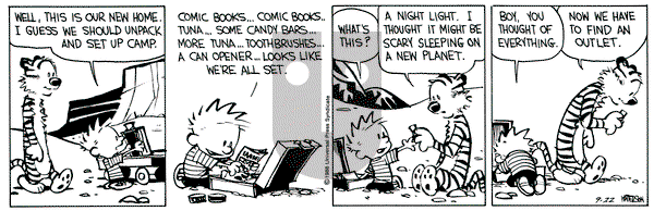 Calvin and Hobbes on Thursday September 22, 1988 Comic Strip