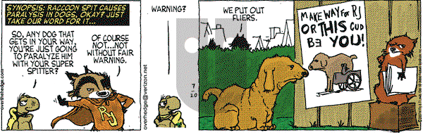 Over the Hedge on Friday July 20, 2007 Comic Strip