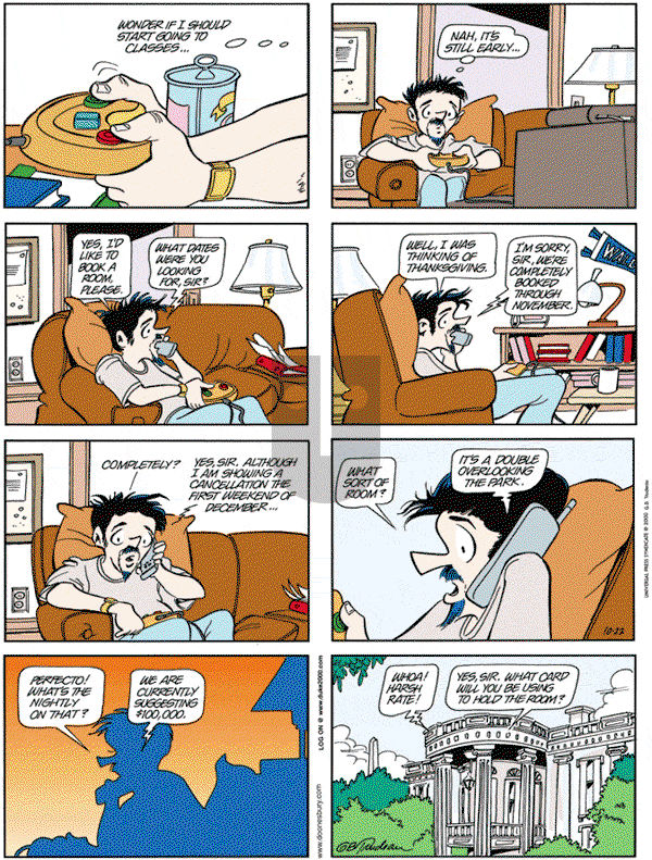 Doonesbury - Sunday October 22, 2000 Comic Strip