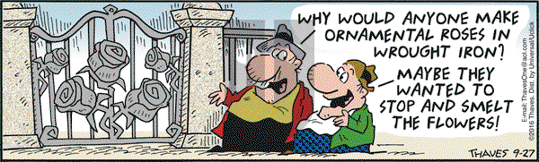 Frank and Ernest on Tuesday September 27, 2016 Comic Strip
