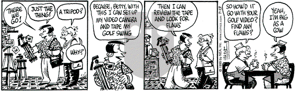 Betty on Tuesday July 13, 1999 Comic Strip